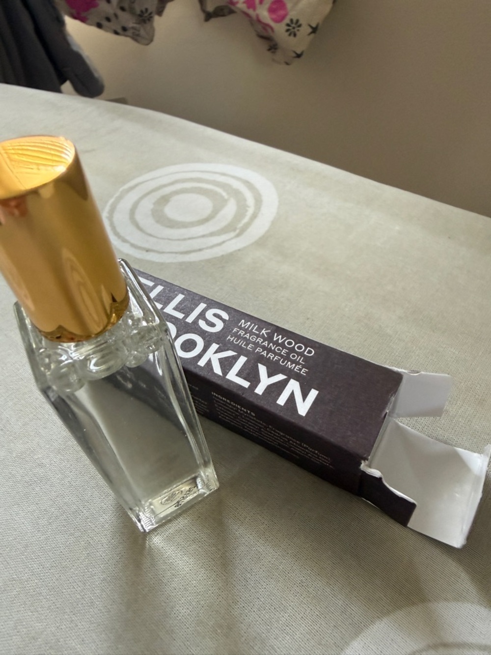 Free People Ellis Brooklyn Milk Wood Fragrance Oil - Brown & Gold - Picture 3 of 4
